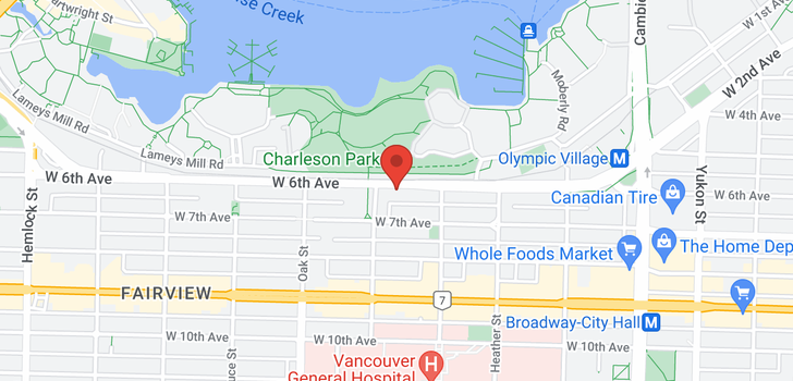 map of 856 W 6TH AVENUE